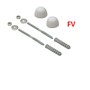 PERNOS ANCLAJE TAZA-PISO CAPUCHON  FV