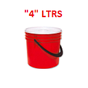 BALDE "4" LTRS ROJO INDUST B T