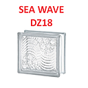 BLOQUE DE VIDRIO 19X19 SEA WAVE DZ18