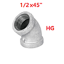 CODO 1/2 X 45 HG ********