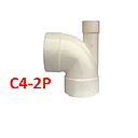 CODO PLASTIGAMA 110 X 50 / X 90  C/RAMAL