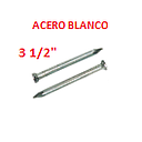 CLAVOS ACERO BLANCO  3 1/2"  -  (# 7 X 90 M/M)