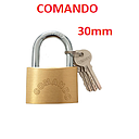CANDADO   30MM   PLANO COMANDO