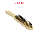 CEPILLO DE ACERO DE 5 FILAS ALEMANA