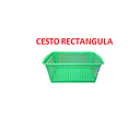 CESTO RECTANGULAR VERDE GRANDE WILSON @