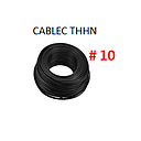 CABLE FLEXIBLE # 10 CABLEC ECON. THHN-FLEX NEGRO  -  100 MTS