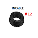CABLE FLEXIBLE # 12 INCABLE ECON.  NEGRO - 100 MTS