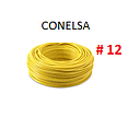 CABLE FLEXIBLE # 12 CONELSA ECON. AMARILLO - 100 MTS