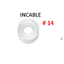 CABLE FLEXIBLE # 14 INCABLE ECON. BLANCO - 100 MTS