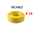 CABLE FLEXIBLE # 14 INCABLE ECON. AMARILLO - 100 MTS