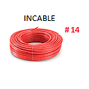CABLE FLEXIBLE # 14 INCABLE ECON. ROJO - 100 MTS