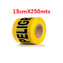 CINTA PELIGRO AMARILLA DE 250 MTS X 13 CMTS