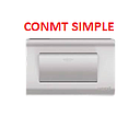 CONMUTADOR SIMPLE 125/250V PLATEADO AQUA MAVIJU (10 años garantía fab)