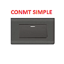 CONMUTADOR SIMPLE 125/250V NEGRO AQUA MAVIJU (10 años garantía fab)