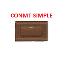 CONMUTADOR SIMPLE 125/250V MADERADO AQUA MAVIJU (10 años garantía fab)