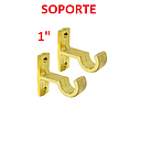 SOPORTE P/CORTINA 1" P/PARED (UN PAR)