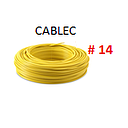 CABLE SOLIDO # 14 ELECTROCABLE AMARILLO