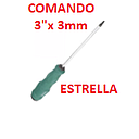 DESARMADOR ESTRELLA  3" X 3MM COMANDO