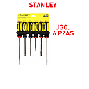 SET DESARMADORES 6 PZAS  STANLEY