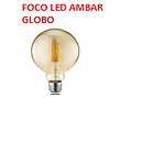 FOCO FILAMENTO LED AMBAR GLOBO G80 (IL070327)