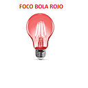FOCO FILAMENTO LED BOLA  A60 ROJO (IL070355)