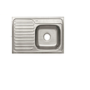 FREGADERO EMPOTRABLE 1 POZO - FALDON IZQUIERDO (80X50)