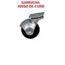 GARRUCHA PLATAFORMA 2/JUEGO DE 4 UND. RUEDAS