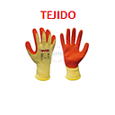 GUANTES TEJIDO NARANJA CAUCHO MASTER T/M