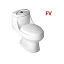 INODORO BLANCO TRENTO/ PUSH BOTON  FV