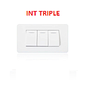 INTERRUPTOR TRIPLE 125/250V BLANCO AQUA MAVIJU
