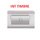INTERRUPTOR TIMBRE PLATEADO AQUA MAVIJU