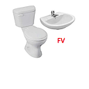 KIT BLANCO INODORO+LAVABO+LLAVE MILAN/ PALANCA  FV (115.214.2220)
