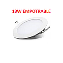 LED REDONDA 18W EMPOTRABLE LUZ BLANCA LAMPARA SILVANIA