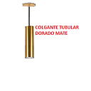 LAMPARA COLGANTE TUBULAR DORADO MATE (IL010700)