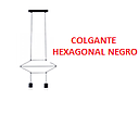 LAMPARA COLGANTE HEXAGONAL NEGRO (IL010745)