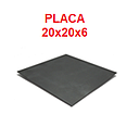 PLACA METALICA DE 20 X 20 X 6