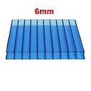 POLICARBONATO AZUL 6MM PLANCHA 11.98 X 2.1MT