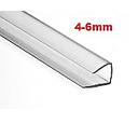 PERFIL U 4-6MM POLICARBONATO TRANSP 11.98MT**