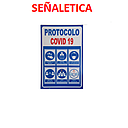 SEÑALETICA PROTOCOLO COVID-19  30X20CMTS