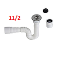 SIFON FLEXIBLE 11/2 CONJUNTO DESAGUE CON TAPON FV (E246.09.1.02U RADHBLC)