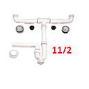 SIFON DOBLE PLASTICO 11/2 BLANCO YETKA (125.836)