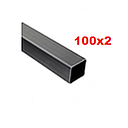 TUB CUADRA 100X2MM/ 4 X 2MM(TC100X2)6MTS