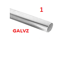 TUBO REDOND GALVANIZADO 1"  X 1.5MM  - "6 MTRS"