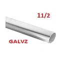 TUBO REDOND GALVANIZADO 11/2"  X 2MM-(TG11/2X2)6MTS