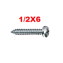 TOAU-1/2X6       TORNILLO AUTOROSCABLE