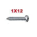 TOAU-1X12          TORNILLO AUTOROSCABLE