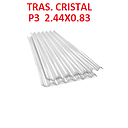 TRASLUCIDO P3 CRISTAL 2.44 X 0.83 MTRS POLICARBONATO