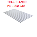TRASLUCIDO P3 BLANCO 1.83 X 0.83 MTRS POLICARBONATO
