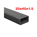 TUB RECT 20X40X1.5MM/11/2X3/4X1.5  -  (TR20X40X1.5)