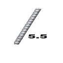 VARILLAS DE  5.5 MM CORRUGADA   X 5.90MTS